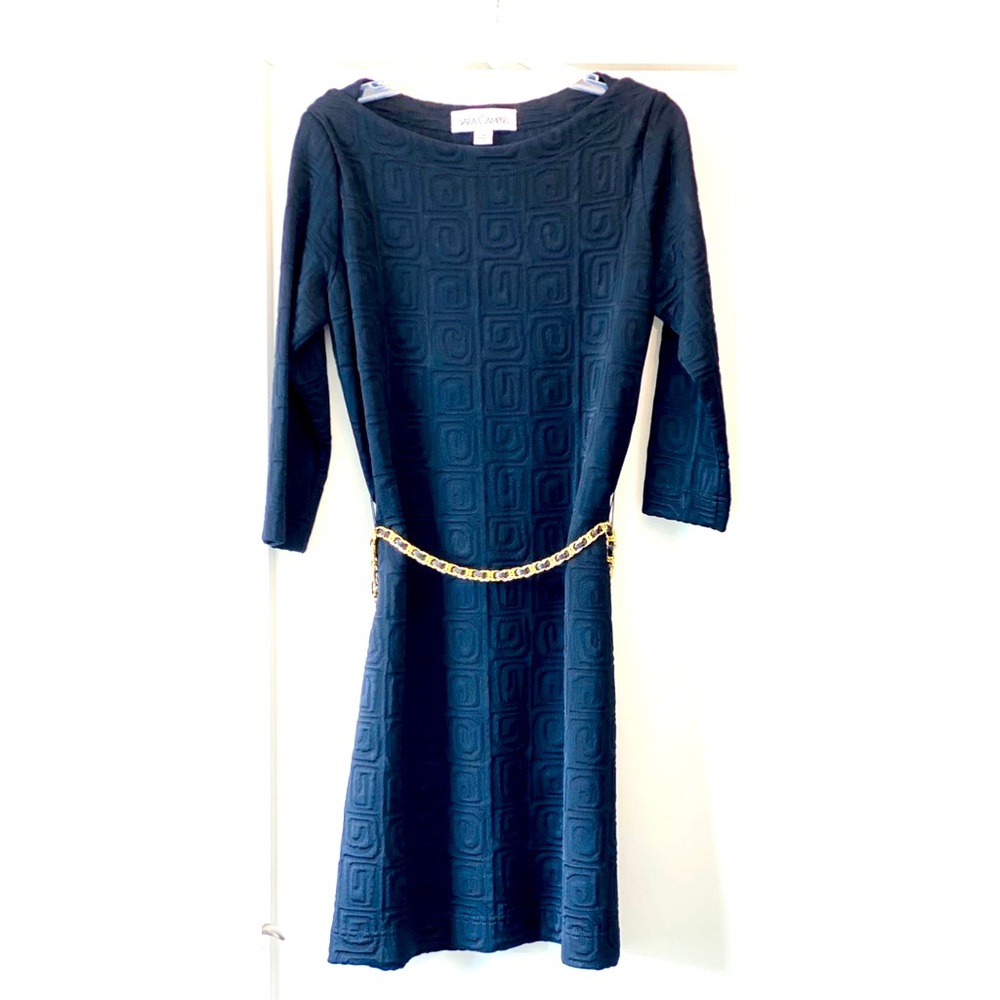 NEW Sara Campbell Black Dress w/ Gold Belt